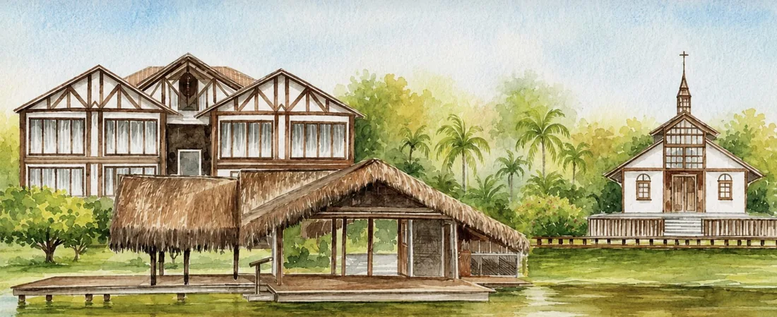 Ilustração da Villa Erva Docce